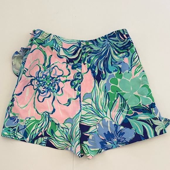 Lilly Pulitzer Vibrant Faye Skort Short Party Thyme,‎ Blue/Green, Size 00, NWT - Picture 6 of 12